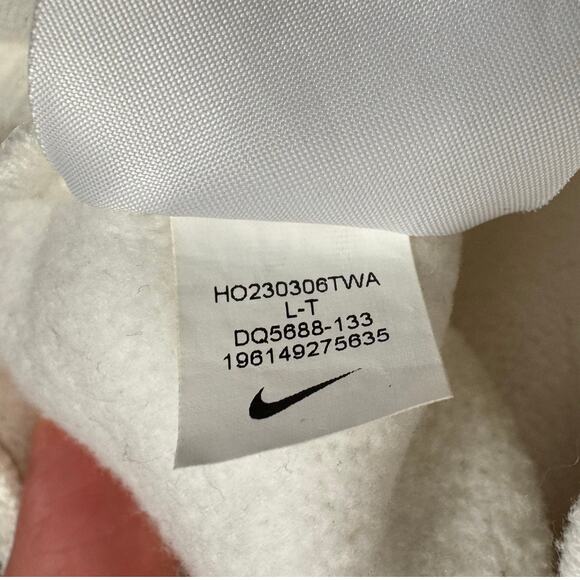 Nike Sportswear Phoenix Fleece Sail Jogger Sweatpants Womens Sz L (TALL) - Picture 7 of 7